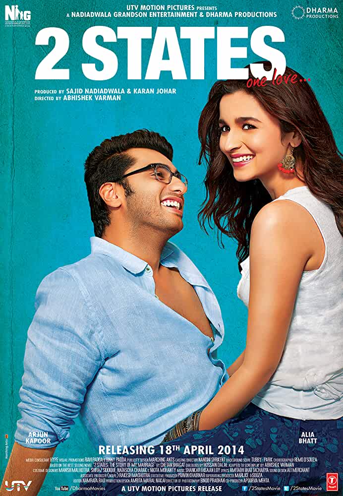 2 States (2014) BluRaY Hindi 720p [ 1.1GB ] || 480p [ 400MB ] download