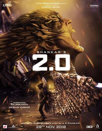 2.0 (2018) WEB DL Hindi 720p [ 1.2GB ] || 480p [ 400MB ] download