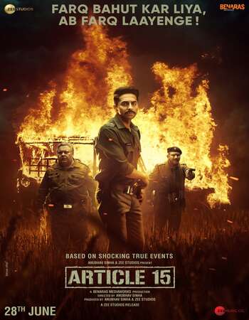 Article 15 (2019) WEB DL Hindi 720p [ 1.0GB ] || 480p [ 350MB ] download