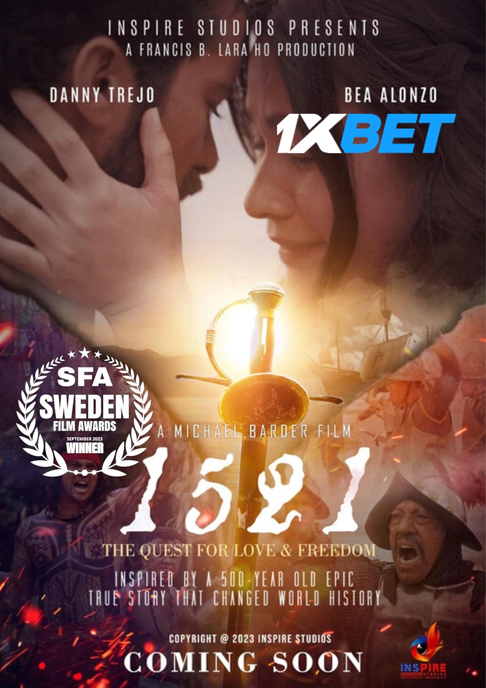 Download 1521 The Quest for Love and Freedom 2023 WEBRip 1XBET Voice Over 720p download