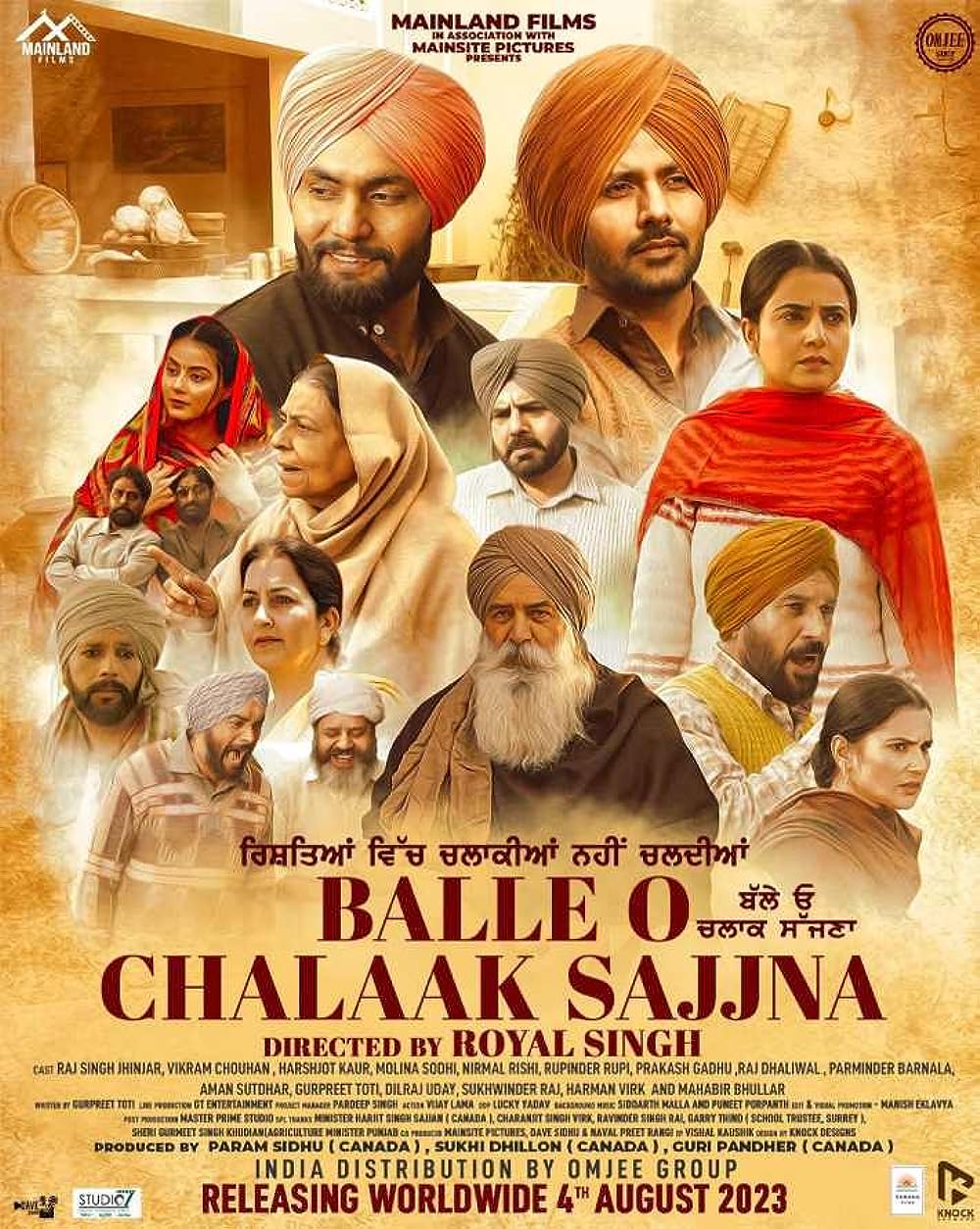 Download Balle O Chalaak Sajjna 2023 WEB-DL Punjabi ORG 1080p | 720p | 480p [400MB] download