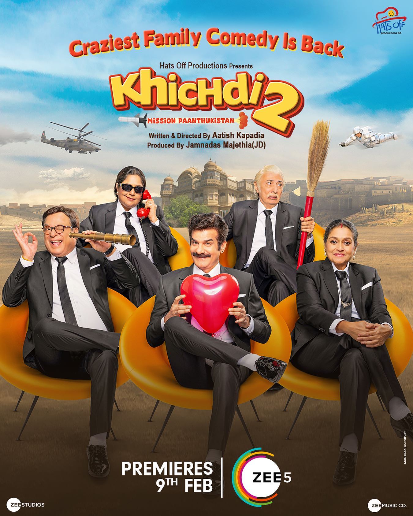 Download Khichdi 2: Mission Paanthukistan (2023) WEB-DL Hindi Full Movie ZEE5-Film 1080p | 720p | 480p [350MB] download