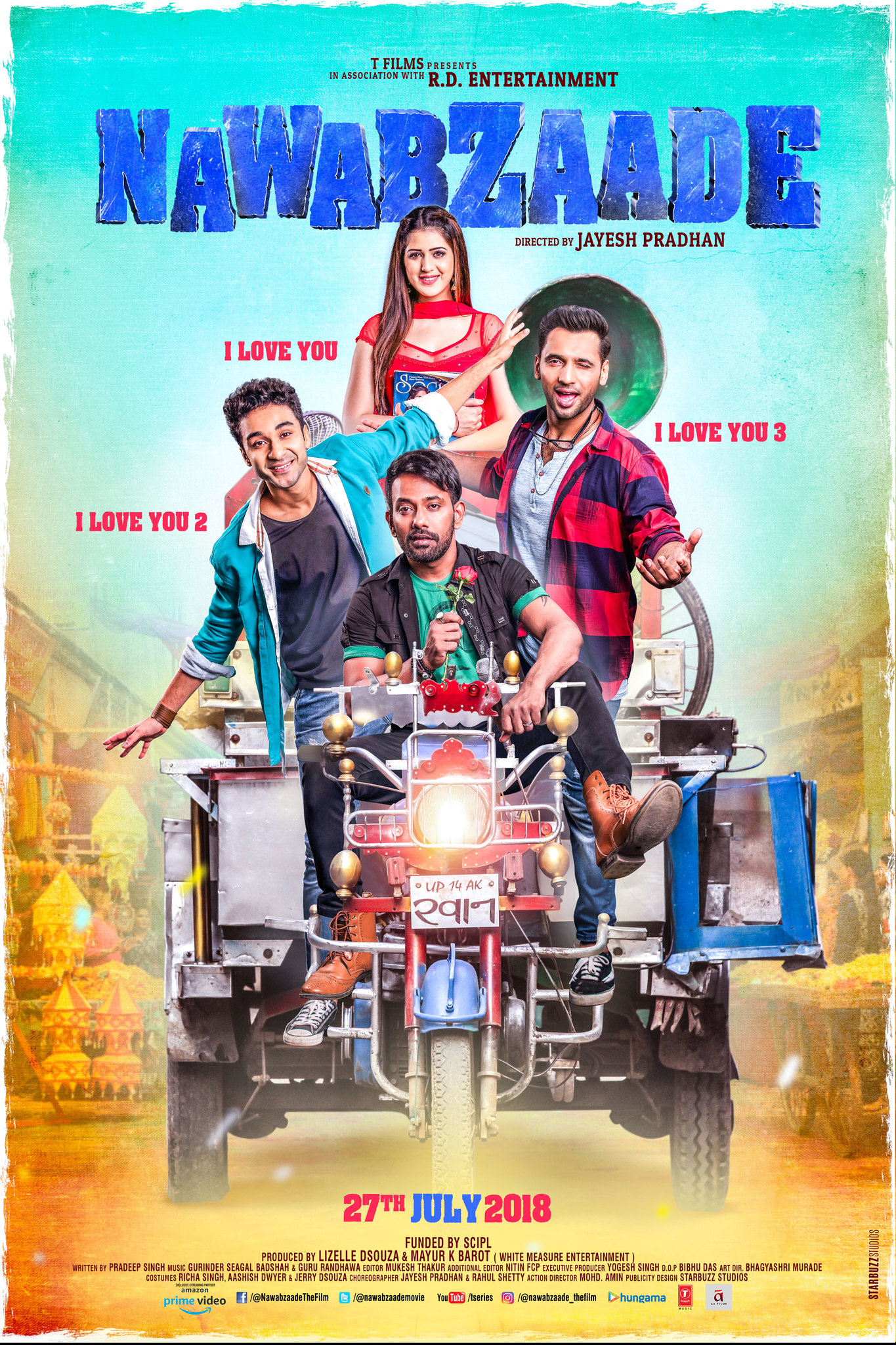 Download Nawabzaade 2018 WEB-DL Hindi ORG 1080p | 720p | 480p [300MB] download