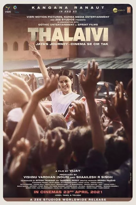 Download Thalaivi (2021) WEB-DL Hindi Full Movie NF 1080p | 720p | 480p [400MB] download