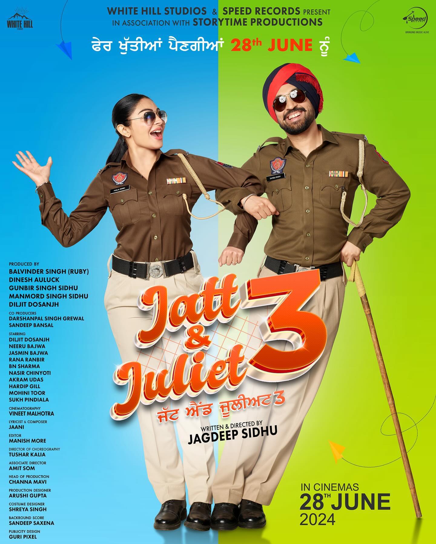 Download Jatt And Juliet 3 (2024) WEBRip 1XBET Voice Over 720p download