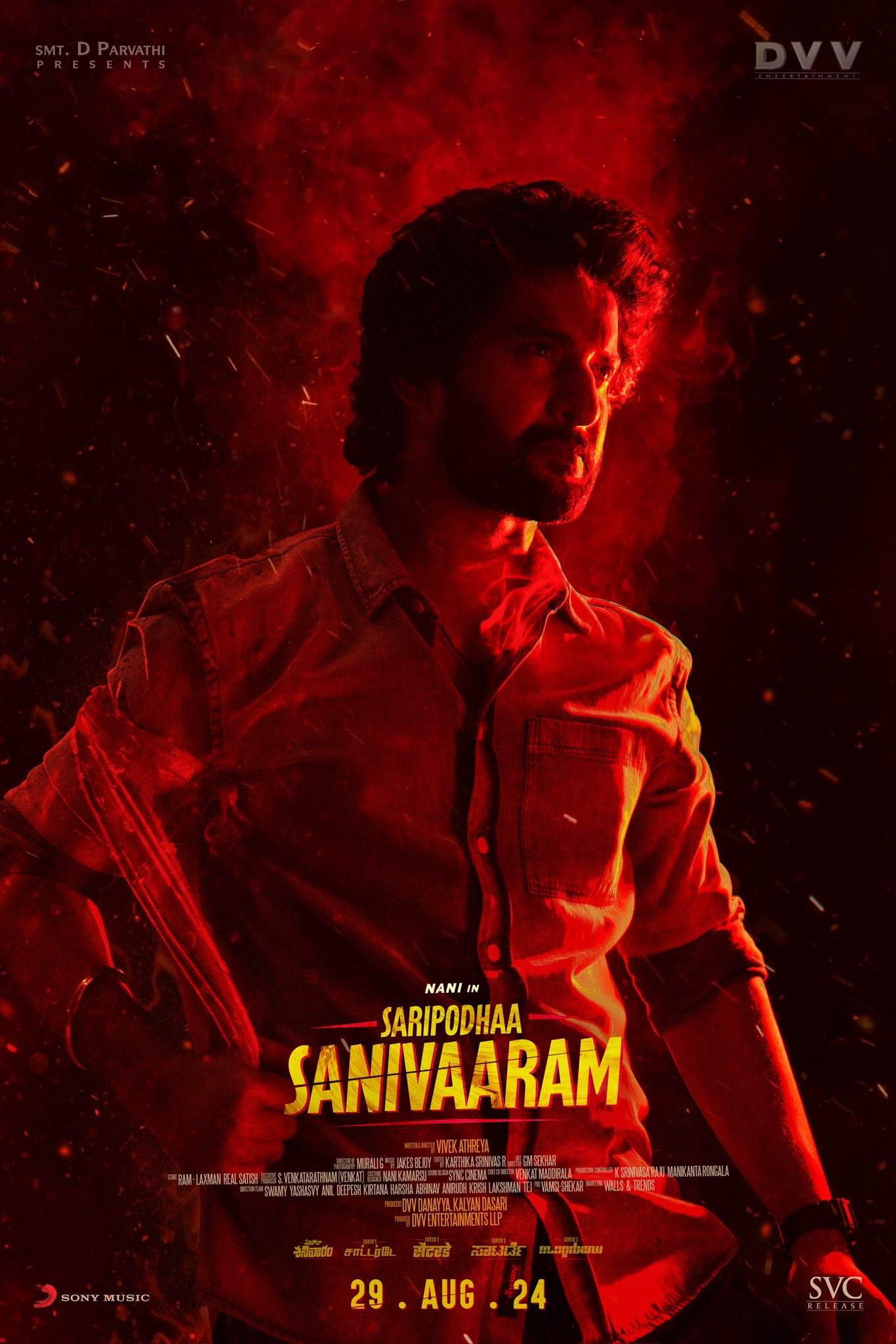 Download Saripodhaa Sanivaaram (2024) WEB-DL Hindi DD5.1 1080p | 720p | 480p [600MB] download